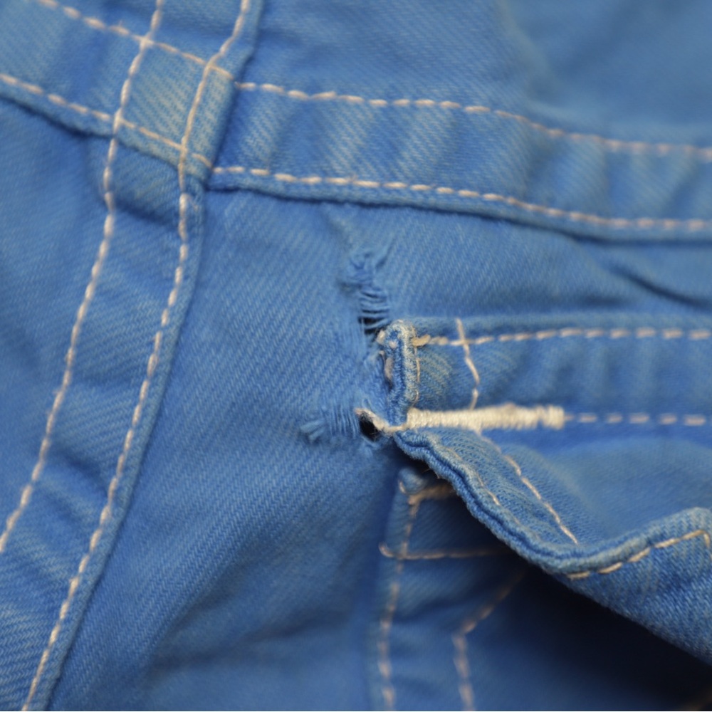 True Religion Mens Straight Jeans With Flaps Blue Size 31 - Picture 5 of 10
